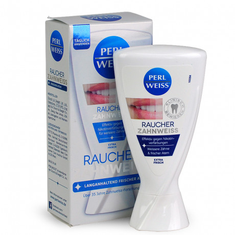 Perlweiss Zahnpasta Raucher-Zahnweiss Зубная паста отбеливающая для курящих, 50 мл 