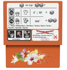 Lenor Orangenblute & Pfirsich Universal Waschmittel pods, Капсулы для стирки с роматом Цветущего дерева апельсина и персика, 15 загрузок