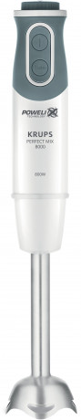 Krups Krups Stabmixer HZ64B1 Perfect Mix 8000, 800 W, 20 Geschwindigkeiten, 4 Powelix Klingen, Edelstahlmixstab, Messbecher Ручной блендер Krups HZ64B1 Perfect Mix 8000, 800 Вт, 20 скоростей, 4 лезвия Powelix, палочка для смешивания из нержавеющей стали,