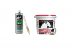 EQUISTRO SET Mega base Junior 1000ml + Beta-Carotin 3kg, Набор для жеребят Equistro: Mega Base Junior 1 л + Beta-Carotin 3 кг, рост, развитие, витамины