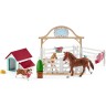 Schleich Schleich Horse Club 42458 Horse Club Hannahs Gastpferde mit Hundin Ruby Schleich Horse Club 42458 Horse Club Приглашенные лошади Ханны с собакой Руби