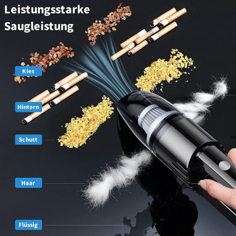 zggzerg zggzerg Akku-Handstaubsauger 6000 Pa Autostaubsauger fur Auto 2000mAh Batterien  Беспроводной ручной пылесос zggzerg 6000 Па, автомобильный пылесос для автомобиля, аккумуляторы 2000 мАч