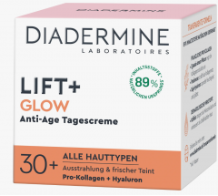 DIADERMINE Lift+ Tagespflege Glow 50ml, Дневной крем для лица Diadermine Lift+ Glow, антивозрастной 30+, с гиалуроновой кислотой и растительным коллагеном, увлажняющий, придаёт сияние, 50 мл