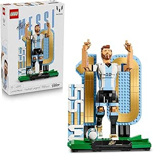 LEGO Icons Football Legend 43015 (Дания) Конструктор Лионель Месси, 958 деталей, минифигурка футболиста, коллекционная модель