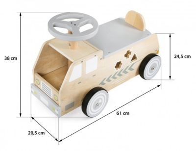 mamabrum Aufsitzauto aus Holz Rutschauto mit Aufbewahrungsfach Деревянная ездовая машина с багажным отделением