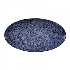 Seltmann Weiden Seltmann Weiden Life Molecule Denim Blue Servierplatte oval 33x18 cm Seltmann Weiden Life Molecule Denim Синяя сервировочная тарелка овальная 33x18 см