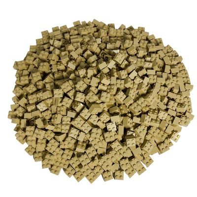 LEGO LEGO 2x2 Steine Beige - 50 Stuck - Tan bricks 3003 Бежевые кубики LEGO 2x2 — 50 штук — Желто-коричневые кирпичи 3003