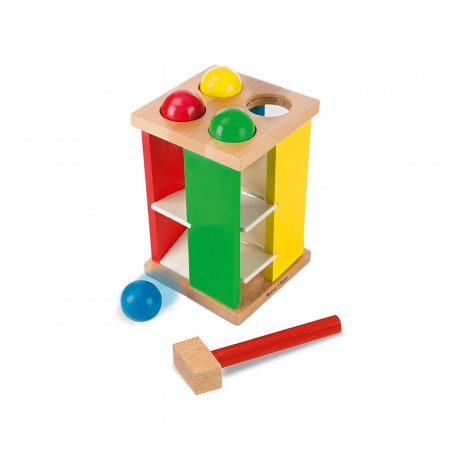 Melissa Doug Pound and Roll Tower aus Holz Деревянная башня фунт-н-ролла