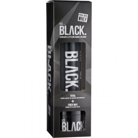 ID Hair Black for Men Box Total Shampoo Шампунь против перхоти, Shampoo Шампунь против перхоти 125 мл + Fibre Wax 100 мл / 1 шт.