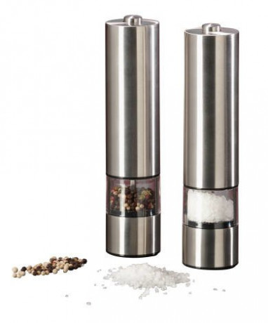Justinus Justinus Elektrische Salz-Pfeffermuchle LIFE STYLE silber Электрические миксеры для соли и перца Justinus LIFE STYLE