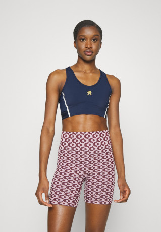 Tommy Hilfiger MID SCULPT BRA Medium support sports bra desert sky MID SCULPT BRA Спортивный бюстгальтер со средней поддержкой небо пустыни