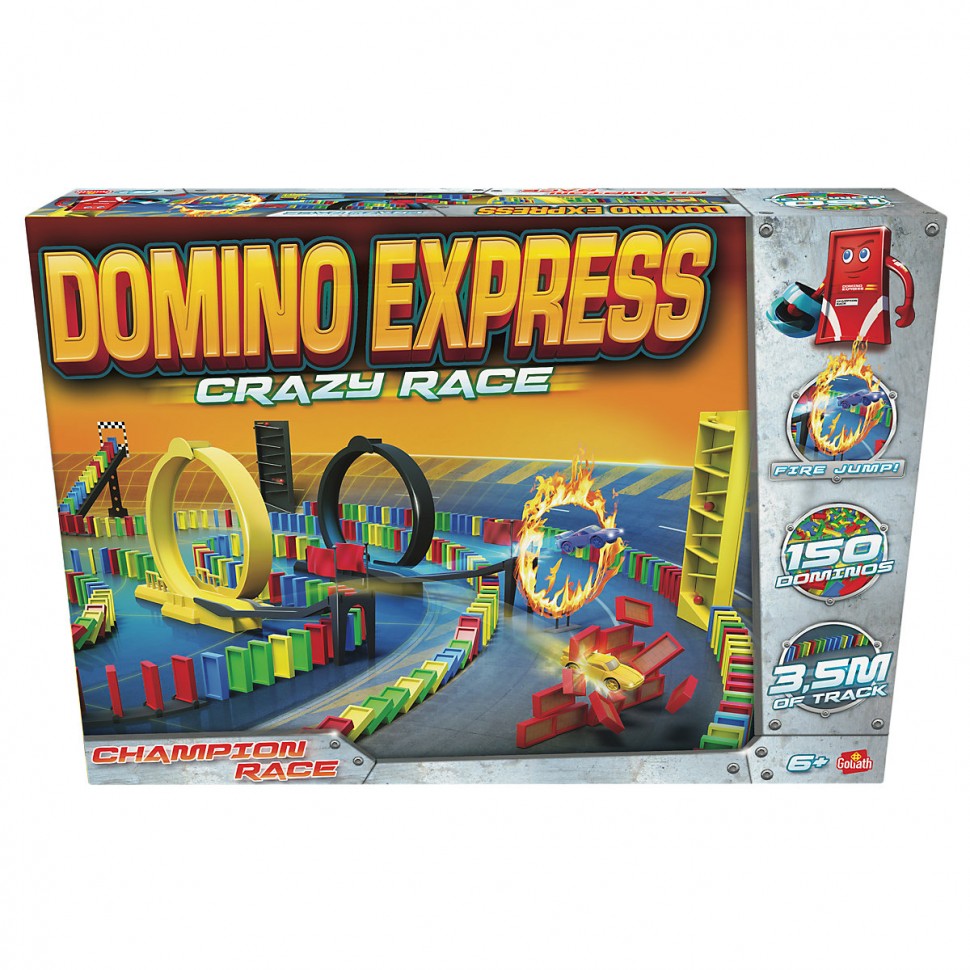 Купить Goliath Domino Express Crazy Race (Spiel) Безумная гонка Домино  Экспресс (Игра) в интернет-магазине Diskontshop.eu Германия всего за 4 693  руб. в