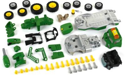 klein klein Transporter mit John Deere Traktor небольшой фургон с трактором John Deere