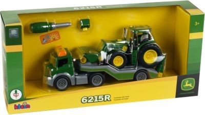 klein klein Transporter mit John Deere Traktor небольшой фургон с трактором John Deere