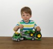 klein klein Transporter mit John Deere Traktor небольшой фургон с трактором John Deere