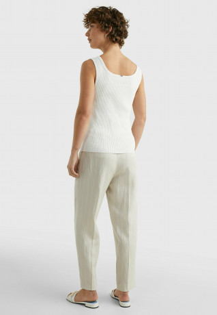 Tommy Hilfiger SLIM FIT Top weathered white SLIM FIT отлично выветрившийся белый