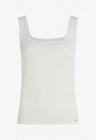 Tommy Hilfiger SLIM FIT Top weathered white SLIM FIT отлично выветрившийся белый