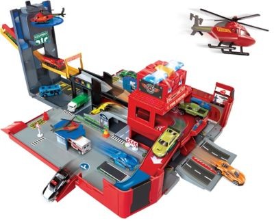 Dickie Toys Folding Fire Truck Playset Складной игровой набор для пожарной машины