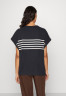 Tommy Hilfiger STRIPE Print T-shirt breton desert sky/white ПОЛОСКА Футболка с принтом бретонская пустыня небо/белый