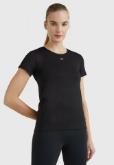 Tommy Hilfiger SPORT FLAG Print T-shirt black SPORT FLAG Футболка с принтом черный