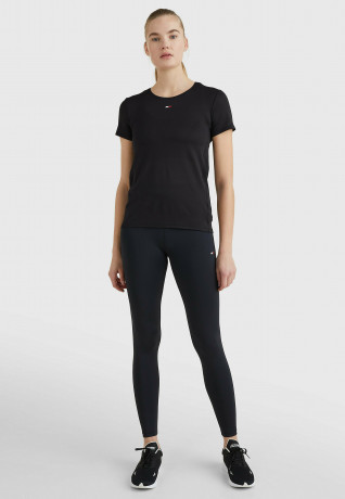 Tommy Hilfiger SPORT FLAG Print T-shirt black SPORT FLAG Футболка с принтом черный