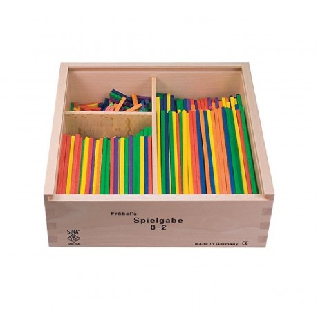 SINASPIELZEUG Holzspielzeug Frobel Gabe 8-3 Stabchen 150mm Деревянная игрушка Frobel Gabe 8-3 палочки 150мм