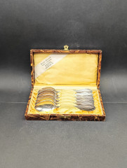 Набор столовых приборов Hugo Blank, в заводской коробке, ложка - 6 шт., 17.5 х 9.5 см, Германия, 1970-80гг.