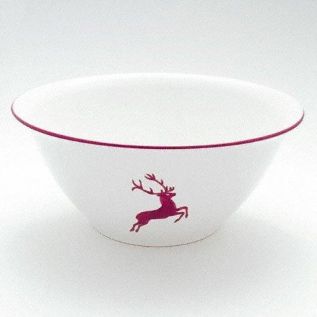 Gmundner Keramik Gmundner Keramik Bordeauxroter Hirsch Salatschussel d: 33 cm / h: 14 cm / 4,5 L Керамическая салатница Gmundner из бордоского благородного оленя д: 33 см / высота: 14 см / 4,5 л