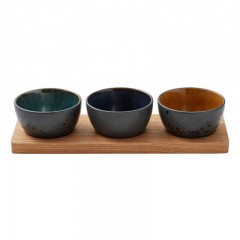 Bitz Bitz Gastro black / dark Kabarett 32x11x6 cm Set 4-tlg. Bitz Gastro черный/темный кабаре 32x11x6 см набор 4 шт.