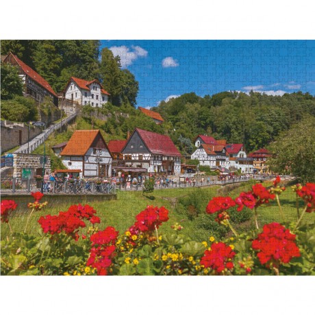 CALVENDO Puzzle CALVENDO Puzzle An der Elbe in Rathen Пазл CALVENDO Puzzle На Эльбе в Ратене
