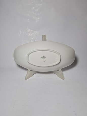 Alboth & Kaiser Овально блюдо "Синие цветы" с позолотой,  30см, Германия, 1960-70гг