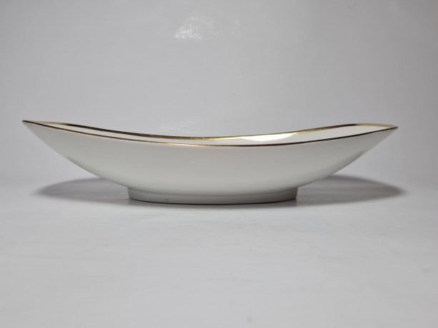 Alboth & Kaiser Овально блюдо "Синие цветы" с позолотой,  30см, Германия, 1960-70гг