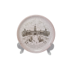 J.B. Rombach Karlsruhe Декоративная тарелка с изображением дворца Карлсруэ, 18 X 2 см, Германия, 1960-70гг.