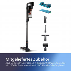 Philips Philips Akku-Hand-und Stielstaubsauger XC7055/01 Aqua 7000 Series, beutellos, mit PrecisionPower Smart-Duse, einfach anbringbarem Aqua-Modul Беспроводной ручной пылесос Philips XC7055/01 Aqua 7000 Series, без мешка, с насадкой PrecisionPower Smar