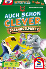 Schmidt Spiele 40682 Auch schon clever Настольная игра Уже умно, джунгли (Германия), детская игра в кости, от 2 до 4 игроков, от 6 лет