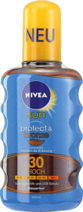 NIVEA SUN Масло для загара Protect и Bronze LSF 30, 200 мл