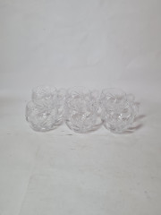 Кружки винтажные Im Stil Walther Glas с узором, стекло, 11 см, 6 шт., Германия, 1960-70гг.