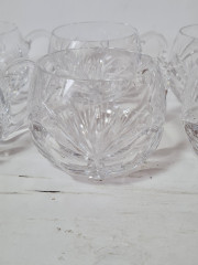 Кружки винтажные Im Stil Walther Glas с узором, стекло, 11 см, 6 шт., Германия, 1960-70гг.