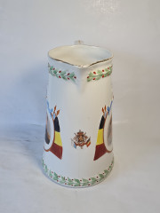 Кувшин винтажный Imprele&amp;Royal с портретом бельгийской королевской четы, керамика, 27 x 20 см, Германия, 1960-70гг.