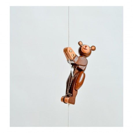 Holzspielzeug Kletterfigur Bar gelb Деревянная фигурка для скалолазания желтая