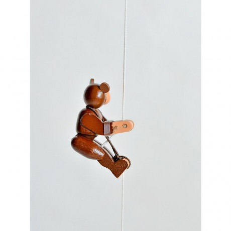 Holzspielzeug Kletterfigur Bar gelb Деревянная фигурка для скалолазания желтая