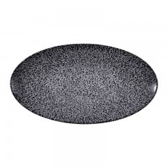 Seltmann Weiden Seltmann Weiden Life Molecule Phantom Black Servierplatte oval 33x18 cm Seltmann Weiden Life Molecule Phantom Сервировочная тарелка овальная черная 33x18 см