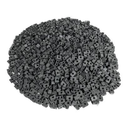 LEGO LEGO1x2 Technic Stein mit Loch - 250 Stuck - Dark bluish grey bricks 3700 Кирпич LEGO1x2 Technic с отверстием - 250 штук - Темно-голубовато-серые кирпичи 3700