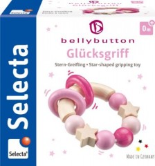 Selecta bellybutton Greifling Glucksgriff rosa пупок ручка игрушка лаки хват розовый