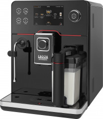 Gaggia Gaggia Kaffeevollautomat Accademia, hochwertige schwarze Glasfront  Полностью автоматическая кофемашина Gaggia Accademia, передняя панель из высококачественного черного стекла