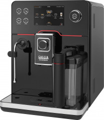 Gaggia Gaggia Kaffeevollautomat Accademia, hochwertige schwarze Glasfront  Полностью автоматическая кофемашина Gaggia Accademia, передняя панель из высококачественного черного стекла