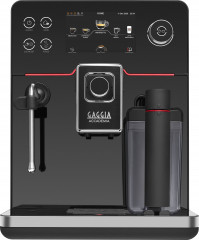 Gaggia Gaggia Kaffeevollautomat Accademia, hochwertige schwarze Glasfront  Полностью автоматическая кофемашина Gaggia Accademia, передняя панель из высококачественного черного стекла