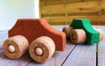 KORXX Spielzeugauto Kork Limou eckig Игрушечная машинка из пробки Limou Square