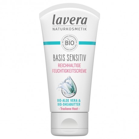 lavera basis sensitiv Reichhaltige Feuchtigkeitscreme основа sensitiv Насыщенный увлажняющий крем