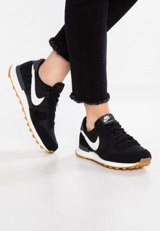Nike Sportswear INTERNATIONALIST Sneaker low black/summit white/anthracite/sail INTERNATIONALIST Низкие кроссовки женские черный/белый на вершине/антрацит/парус